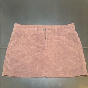 Corduroy mini skirt